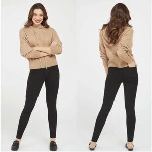 New! Spanx Jean-ish Clean Black Skinny Jeans - Large TALL!